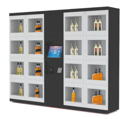 Chất lượng Đèn chiếu sáng ngoài trời thông minh trong nhà quản lý từ xa Màn hình cảm ứng LCD 15 "tự động Tủ khóa bán hàng tự động công nghiệp nhà máy