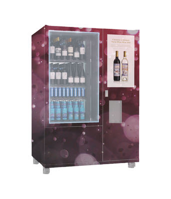 Hệ thống thang máy băng tải Máy bán hàng tự động Champagne Quảng cáo trên nền tảng từ xa