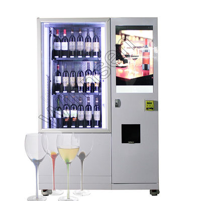 Máy bán rượu tự động đa ngôn ngữ thông minh với thang máy tủ lạnh