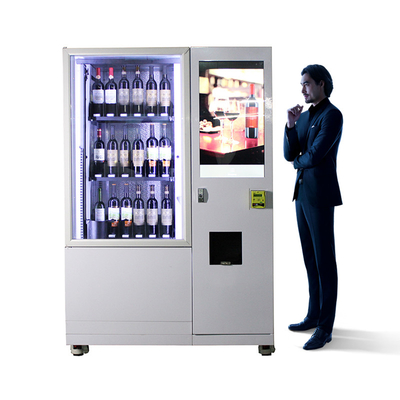 Máy bán hàng tự động chai rượu thủy tinh USB với hệ thống thang máy