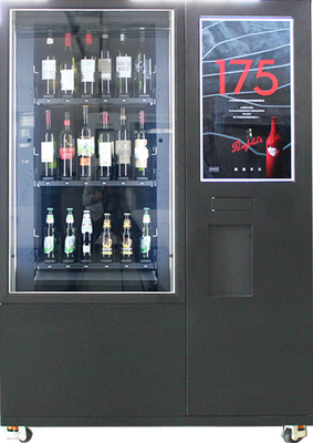 Hệ thống thang máy băng tải Máy bán hàng tự động Chai rượu Quảng cáo trên nền tảng từ xa