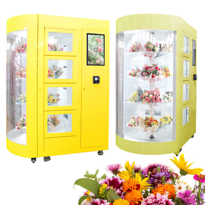 Tiện lợi 24 giờ Máy bán hoa tự động Cửa hàng hoa Thiết bị cửa hàng OEM ODM với máy tạo ẩm